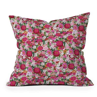 16"x16" Alison Janssen Never Too Many Flowers Square Throw Pillow - Deny Designs