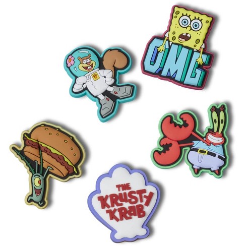 Crocs Jibbitz Kids Spongebob Squarepants Nickelodeon Shoe Charms 5pk Target