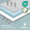 Babylicious Waterproof Pack N Play Mattress Topper Soft Memory Foam, Roll-Up Design, Breathable and Travel-Friendly– Twin Size (38" x 26") - 4 of 4