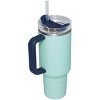 Stanley 40 oz Stainless Steel H2.0 Flowstate Quencher Tumbler Watercolor Blue: Dishwasher-Safe, Portable Drinkware - 2 of 4