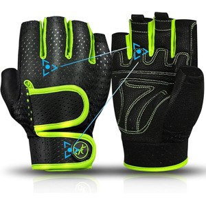 DSANE Workout Gloves Padded Weight Lifting Gloves for Men/Women, [3MM Gel] Fingerless Grip Gym Gloves Fitness Gloves for Exercise,Weightlifting - 1 of 1