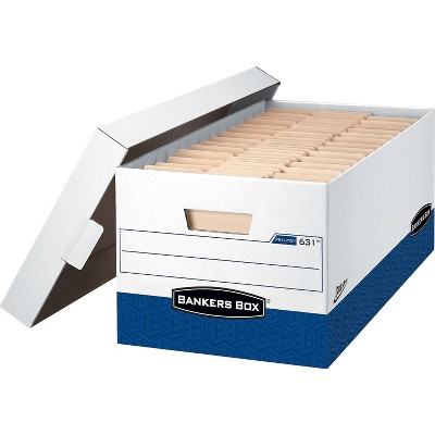 Bankers Box Presto Corrugated Boxes Letter Size White/Blue 736547