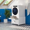 FUFU&GAGA Elegant White Bathroom Cabinet Spacious Countertop, Smooth - Glide Drawer & Adjustable Shelves for Versatile Storage - 4 of 4