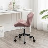 Ergonomic Armless Office Chair with Tufted Back and Adjustable Height for Home Office -3irtyhousy - 3 of 4