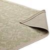 Modway Ariana Vintage Floral Trellis 8x10 Indoor and Outdoor In Light Green and Beige – Faded Botanical Pattern Rug with Low Pile Texture - 4 of 4