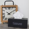 AuldHome Design Rectangular Tissue Box Cover, Modern Farmhouse Style Enamelware Oblong Tissue Cover Holder - 2 of 4