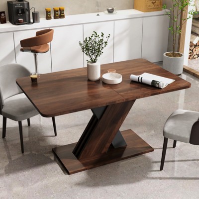 SKRAN Extendable Console Table with Modern Marble Design, Sturdy MDF Construction, Ideal for Home and Commercial Use