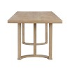 Christopher Knight Home Nicholas 69" Rubberwood Modern 6 Seater Rectangle Dining Table Ash - 4 of 4
