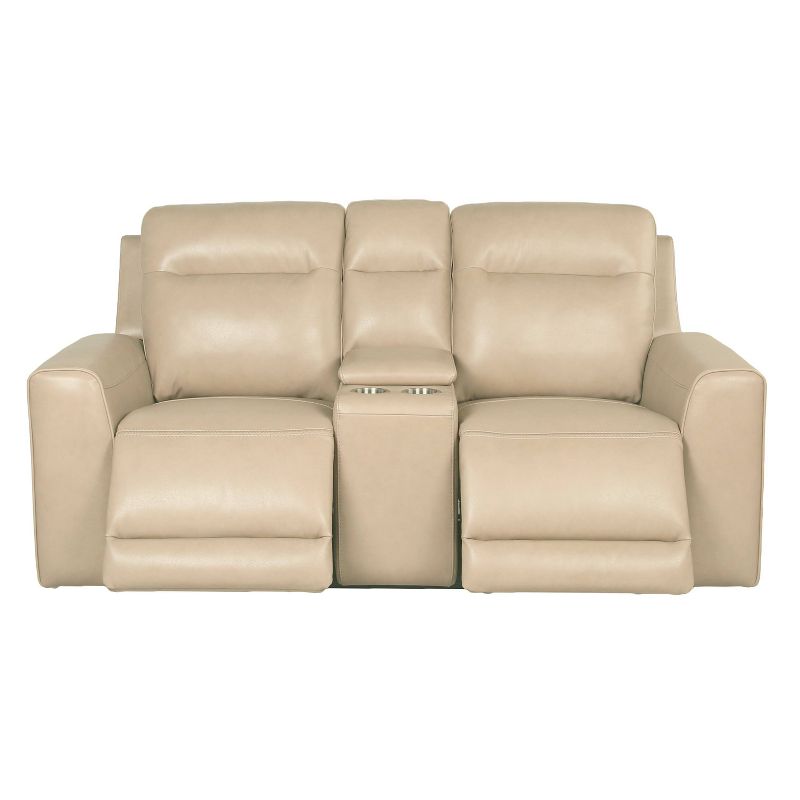 Doncella Power Recliner Console Loveseat Sand - Steve Silver Co., 3 of 8