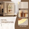 KWPZQEB Sandstone Wall Decor with 3-Color LED, 3D Art Sculpture with Simulated Green Plants, Indoor Plant Decor for Living Room, Bedroom, Hallway - 4 of 4