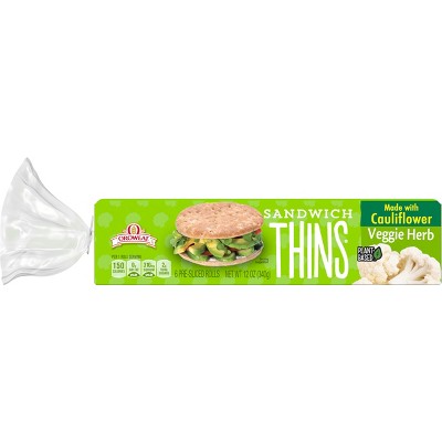 Oroweat Veggie Herb Cauliflower Sand Thin - 12oz