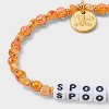 Little Words Project Spooky Beaded Bracelet - Orange/White - 4 of 4