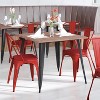 Flash Furniture Perry Commercial Grade Metal Indoor-Outdoor Stackable Chair with All-Weather Polystyrene Seat - 2 of 4