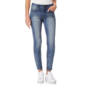 WallFlower Women's Ultra Skinny Mid-Rise Insta Soft Juniors Jeans (Standard and Plus) - 1 of 4