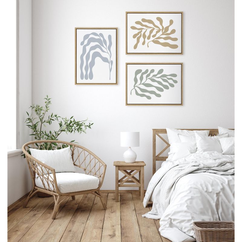 Kate and Laurel Sylvie Matisse Inspired Abstract Botanicals Framed Canvas by The Creative Bunch Studio, 5 of 7