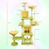Angel Sar 71" Flower Cat Tree with Large Condo, Removable Cushion & Hammock, Multi-Level Cat Tower for Indoor Cats, Tall Scratching Post - 3 of 4