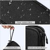 Travel Cable Organizer ,Travel Cable Pouch,travel cable case Double Layers All-in-One - 4 of 4