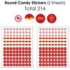 Big Dot of Happiness 2026 Year of the Horse - Lunar New Year Candy Favor Sticker Kit - 304 Pieces - 4 of 4