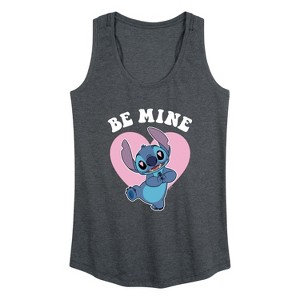 Women's - Lilo and Stitch - Be Mine Graphic Racerback Tank - 1 of 4