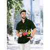 LA LEELA Mens Hawaiian Short Sleeve Button Down Shirt Men's Hawaii Shirts Boho Vacation Casual Summer Beach Shirts for Men Funny - 4 of 4