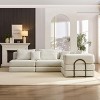 GDFStudio Jasmin 118.2'' Modern Convertible L-Shaped 3-Seater Corduroy Upholstered Sectional Sofa - 2 of 4