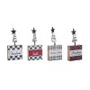 Transpac Christmas Recipe Holder Set of 4 Christmas Home Decorations - 2 of 3