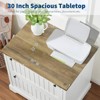 2-Drawer File Cabinet, 30" Wooden Storage Cabinet with Adjustable Hanger Rods for Letter/Legal Size, for Home Office, Living Room, Study, White - 2 of 4