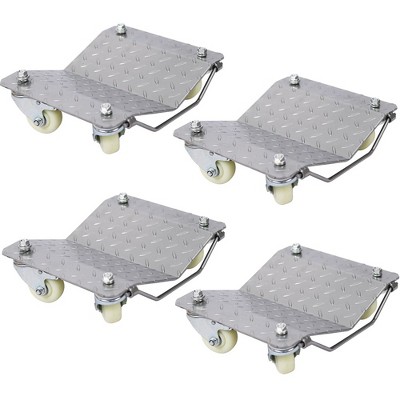 Car Wheel Dolly Heavy Duty 4 Tire Wheel Dolly Car Stakes Car Wheel Dolly Tire Jack 6000lbs Capacity Portable Moving Rollers