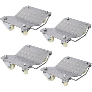 Car Wheel Dolly Heavy Duty 4 Tire Wheel Dolly Car Stakes Car Wheel Dolly Tire Jack 6000lbs Capacity Portable Moving Rollers - 1 of 4