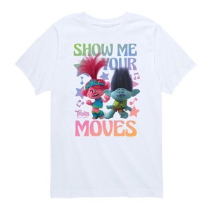 Boys' - Trolls - Poppy and Branch Show Me Your Moves Short Sleeve Graphic T-Shirt - 1 of 4