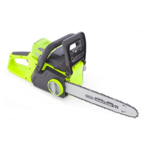 14 40 Volts 72 Watts Cordless Lithium Chain Saw Green Earthwise