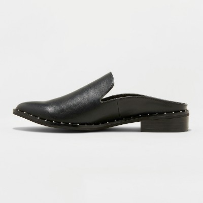 black mules with studs