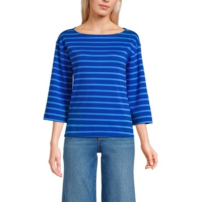 Lands' End Women's 3/4 Bell Sleeve Supima T-shirt