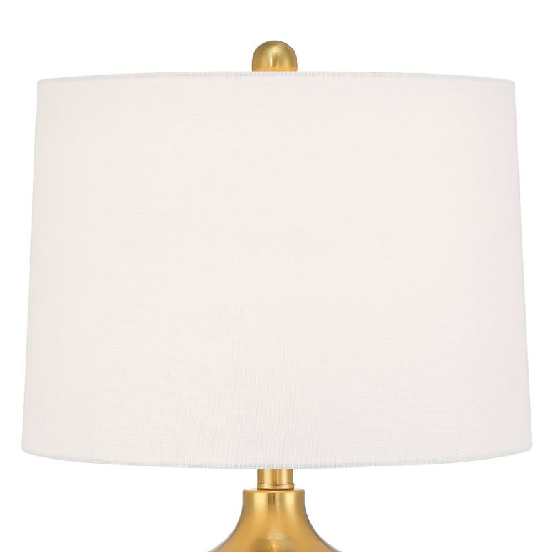 360 Lighting Farah 28 3/4" High Modern Gold Turned Cone Table Lamp, 4 of 9