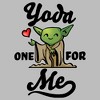 Men's Star Wars Valentine's Day Yoda One for Me Cartoon T-Shirt - 2 of 4