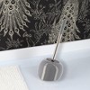 Evideco French Home Goods Elegant Toilet Brush Set with Stainless Steel Handle - Durable Dolomite Holder - Modern Bathroom Accessory - 4 of 4