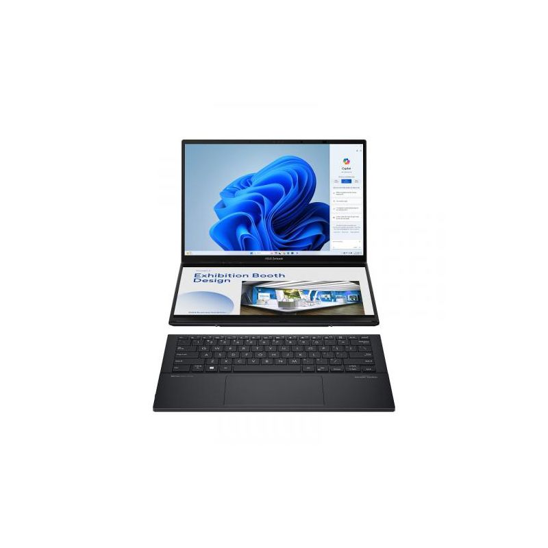ASUS Zenbook Duo Dual 14" OLED WQXGA+ Notebook Intel Core Ultra 9 185H 32GB RAM 1TB SSD Inkwell Gray - 14" Dual OLED WQXGA+ Display, 5 of 7