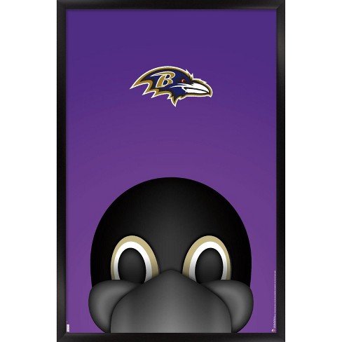 Trends International NFL Baltimore Ravens - Lamar Jackson Feature Series 23  Framed Wall Poster Prints Black Framed Version 14.725 x 22.375