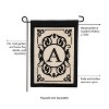 Evergreen Flag Cambridge Chic Letter A Monogram Applique Garden Flag - 12.5" Wide x 18" High - 3 of 4
