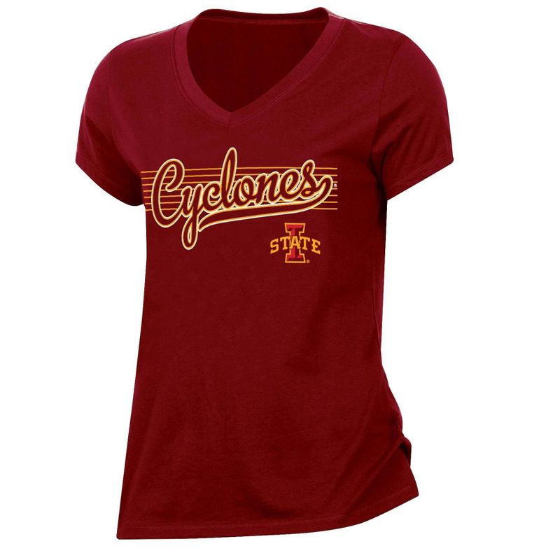 NCAA Iowa State Cyclones Women&#39;s V-Neck T-Shirt, 1 of 4