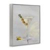Stupell Industries Olive Martini Glass Cocktail Bar Classic Style Framed Giclee Art, Gray, 11" x 14" - 2 of 4