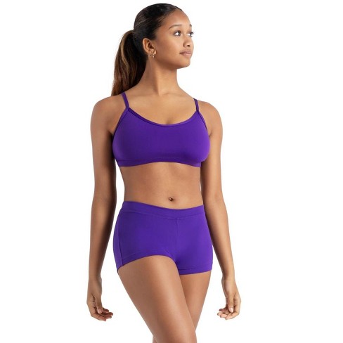 Capezio Purple Women's Team Basics Camisole Bra Top, X-Small