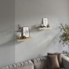 SEVOBAL Utility Storage Shelves Set of Two Floating Shelves Spacious Design with a Modern Touch for Living Room, Beige, 9.8"*31.5"*1.5" - 4 of 4