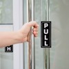 Unique Bargains PVC Self-Adhesive Waterproof Store Shops Push Pull Door Sign 2 Set - 4 of 4