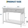Aquarium Stand 40 Gallon White with Power Outlet, Metal Frame Fish Tank Stand with Storage Drawers, Double Turtle Reptile Terrariums Tank Stands - 2 of 4