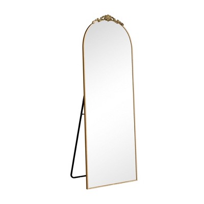PexFix Full Length Arched Free Standing Body Mirror, Metal Framed Wall Mirror, Large Floor Mirror