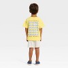 Grayson Mini Toddler Boys' French Terry T-Shirt and Shorts Set - Yellow - 2 of 4
