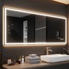 LED Full Length Mirror 71"*28" Dimming & 3 Color Modes Wall Mounted and Floor Mirror - 2 of 4