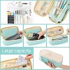 Paaaawaters Big Capacity Pencil Pen Case Office College School Large Storage High Capacity Bag Pouch Holder Box Organizer - 3 of 4
