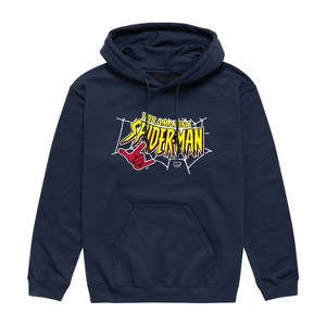 Men's - Marvel - Spiderman Logo Graphic Fleece Pullover Hoodie - 1 of 3